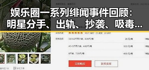 娱乐圈一系列绯闻事件回顾：明星分手、出轨、抄袭、吸毒与家暴
